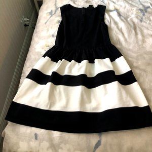 Black and White Aqua Dress